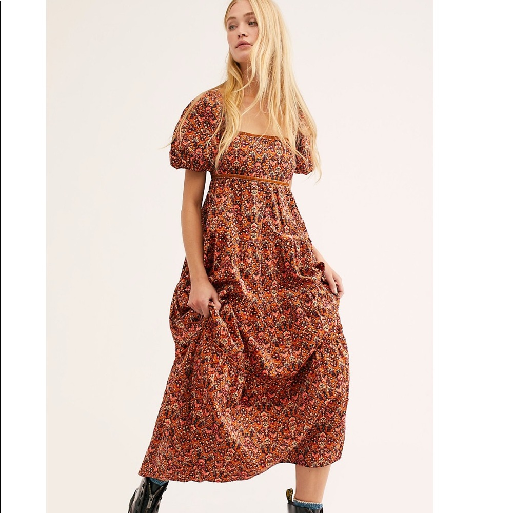 free people Ashely babydoll maxi dress